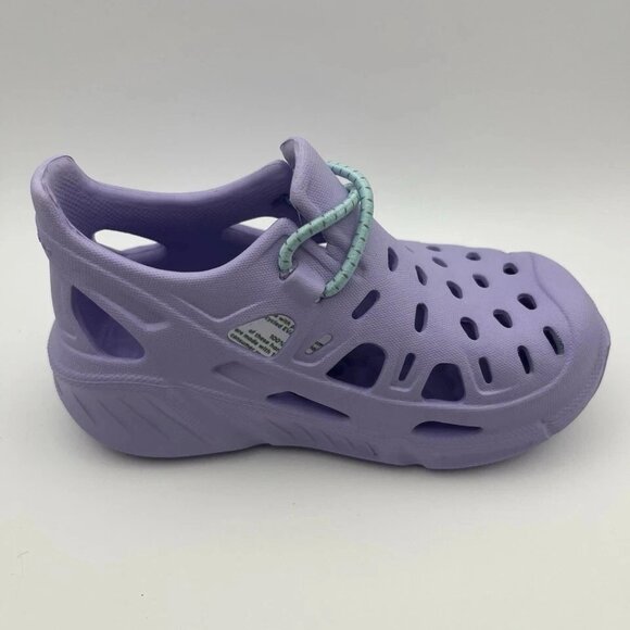 Joybees Trekking Toddler Girls Purple Lightweight Slip On Clogs Shoes Size 6 - Picture 3 of 5